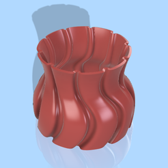 vaso-red.png Télécharger fichier STL Vaso de Plantas Twisted (Vase à plantes / Pot à plantes) • Design pour impression 3D, JoyBox3D