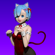 2.png Fichier STL Rem Costume de fillette (RE:ZERO)・Objet pour impression 3D à télécharger, ChibiNation