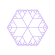 Hexagonal_Fractal_Snowflake_4.stl Parametric Fractal Snowflake