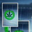 348358920_1205046280893524_2975534109842961436_n.jpg Cannabis leaf Ornament / Magnet / Wall decor / 420 leaf / MaryJane leaf wall decor