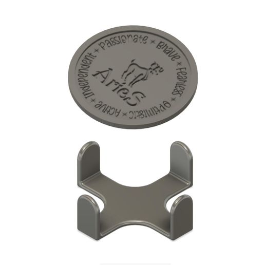 stl-file-aries-zodiac-coaster-w-holder-holds-6-3d-printer-design