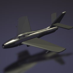 tsnew.png Free STL file Republic F-84F Thunderstreak・3D printable design to download