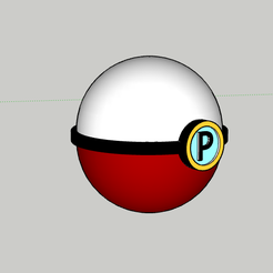p3.png Archivo STL Pokeball・Objeto imprimible en 3D para descargar