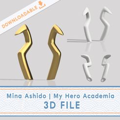 site_thumbnail.jpg STL file Mina Ashido Horns | My Hero Academia・3D print design to download
