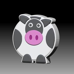 Cow.jpg STL file COW SOLID SHAMPOO AND MOLD FOR SOAP PUMP・3D print design to download