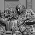 b10.jpg Last Supper basrelief Jesus last dinner 3D print model