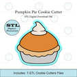 Etsy-Listing-Template-STL.png Pumpkin Pie Cookie Cutter | STL File