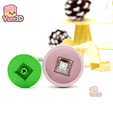 Yum3D-Matcha Cat Fidget Clicker Keychain_03.png Yum3D Matcha Cat Fidget Clicker Keychain - Cute Backpack Keychain
