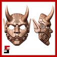 cults-special-4.jpg Cyberpunk Oni Mask japanese cosplay futuristic