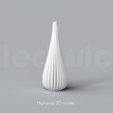 D_3_Renders_1.png Niedwica Vase D_3 | 3D printing vase | 3D model | STL files | Home decor | 3D vases | Modern vases | Floor vase | 3D printing | vase mode | STL