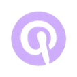 Pinterest Logo.stl multicolor social medial logo boxes