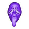 GhostMaskSTL.stl Ghost face Scream mascara Ghost Face Mascara Scream Usable Mask Halloween real size