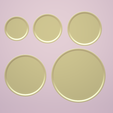 Capture1.png Circle Trinket Dish STL File - Digital Download -5 Sizes- Homeware, Boho Modern Design