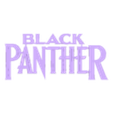 Black panther.stl Black Panther Logo