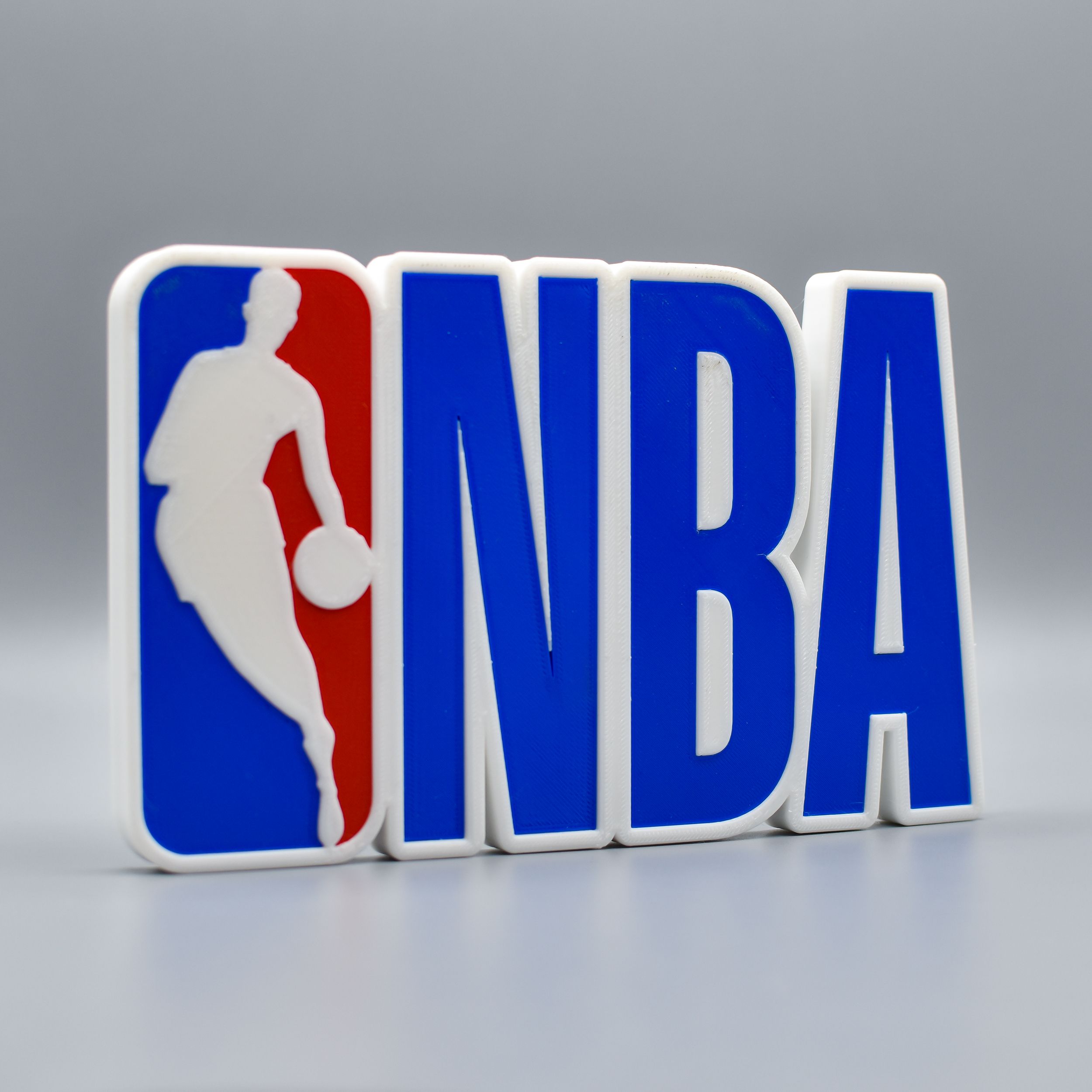 Download OBJ file NBA 3D MODULAR LOGO / LETTERING • 3D printing design ...