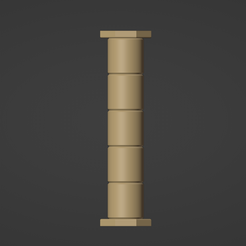 CircularPillar-01.png Free 3D file Cylindrical Pillar on Octagon Base ( 28mm )・3D printable object to download
