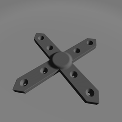 X-à-Vis-8-Trous.png STL file X-Fastening, Tuning between two boards・3D printer design to download