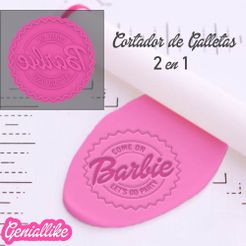 Barbie_template1.jpg Barbie lets go party cookie cutter