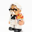 0003.jpg White Colonel Sanders The Chicken Father KFC toy