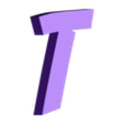 T.stl STL file Letters and Numbers Indiana Jones Letters and Numbers | Logo・Model to download and 3D print