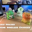 photo-output.jpeg Cute Frog - Cable, Phone & Magsafe Stand