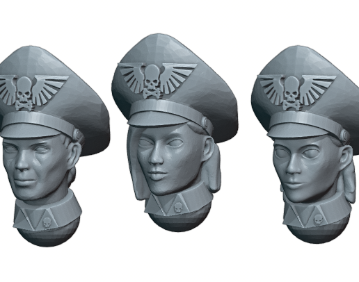 Commissar F heads.png Kit de construcción del comisario