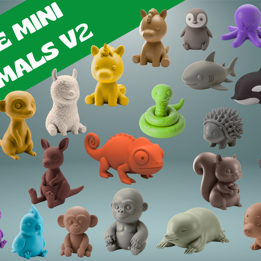 Cute Mini Animals – Set 2 - Commercial