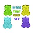 example-1.jpg Bears That Care Cookie Cutter Set Outline cutters and imprint stamp