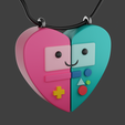 bimo-v5.png Adventure time cute BMO keychain necklace valentines day