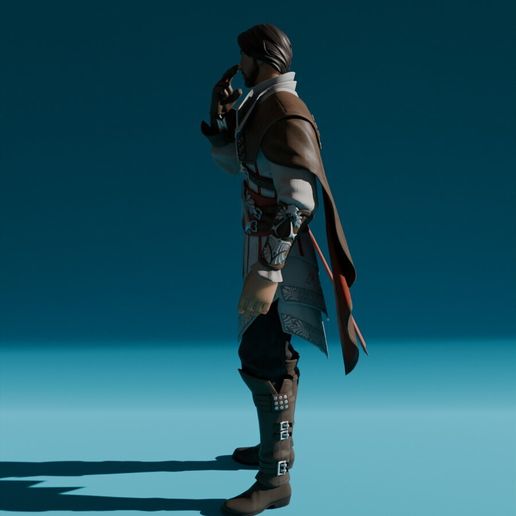 STL file Ezio Auditore Low Poly 👾 (OBJ)・3D printing design to download ...