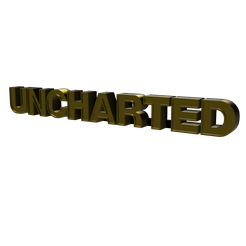 Untitled.png STL file 3D MULTICOLOR LOGO/SIGN - UNCHARTED (2022 Film)・Model to download and 3D print