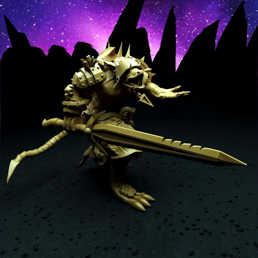 🆓 Free Sample Lord Of Rats - Rat Swarms Leader (Multiple poses, weapons ...