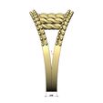 Braided-Double-Diamond-lip-ring-size7-8-08.jpg Fichier STL Bague mode à lèvres diamantées en treillis métallique tressé Tailles US 7 8 Modèle d'impression 3D・Modèle pour imprimante 3D à télécharger