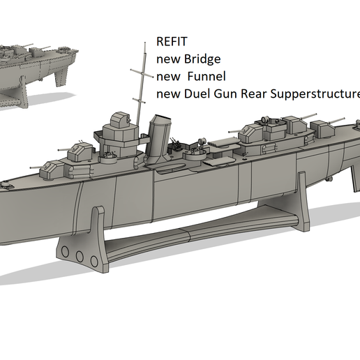 RC WW2 style US Destroyer