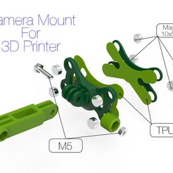 phone_clip_6778.jpg Free STL file Camera mount for 3D printer (Timelapse)・3D printable design to download, Ruvimkub