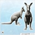 2.jpg Kangaroos (15) - Animal Savage Nature Circus Scuplture High-detailed