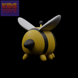 D10044.png CUTE BEE TOY 3D PRINTABLE MODEL