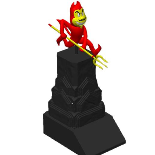 ☀️ SUN DEVILS ARIZONA STATE MASCOT SPARKY TROPHY・ STL File for 3D