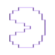 customized_origami_pacman_hollow.stl Customizable Pac-Man