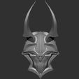Jhin-Front.jpg Blood Moon Jhin Mask 3D Files - Easy Assembly, Clean & Battle-Worn Versions, Wearable Replica