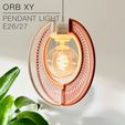 ORB-XY_pendant-light_side.jpg **ORB XY | String Art Pendant Light E27 & E26 fast print**