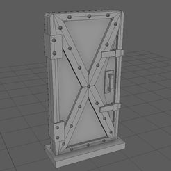 Metal_Bunker_Door.jpg Archivo STL gratis Puerta del búnker de metal・Objeto para impresora 3D para descargar