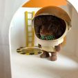 IMG_6813.JPG Винтажный игровой домик в виде космического корабля