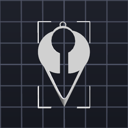 Teardrop Earring style 1 3D model