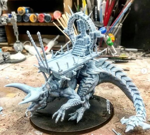 3D printable Saurian Stegy-Howdah (BETA) - Modern Model ・ Cults