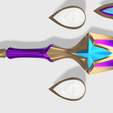 star-guardian-akali-3.png Star Guardian Akali Scyth Dagger Kunai weapons for cosplay prop