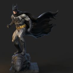 batman turntable.0.jpg Télécharger fichier STL gratuit refonte du Batman • Modèle pour imprimante 3D, tutus