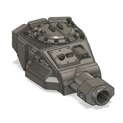 Turret.jpg Battletank turret for Legion of metal tanks (Leman russ alternative)