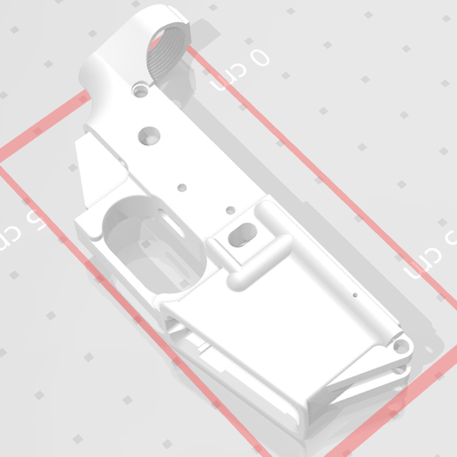 AR-15 Full Lower 3D model
