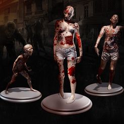 ss_ce86cca6ad9cc6611df133b197ea91bd57b0c0a6.jpg Fichier STL gratuit Zombie x3 STL・Objet à télécharger et à imprimer en 3D